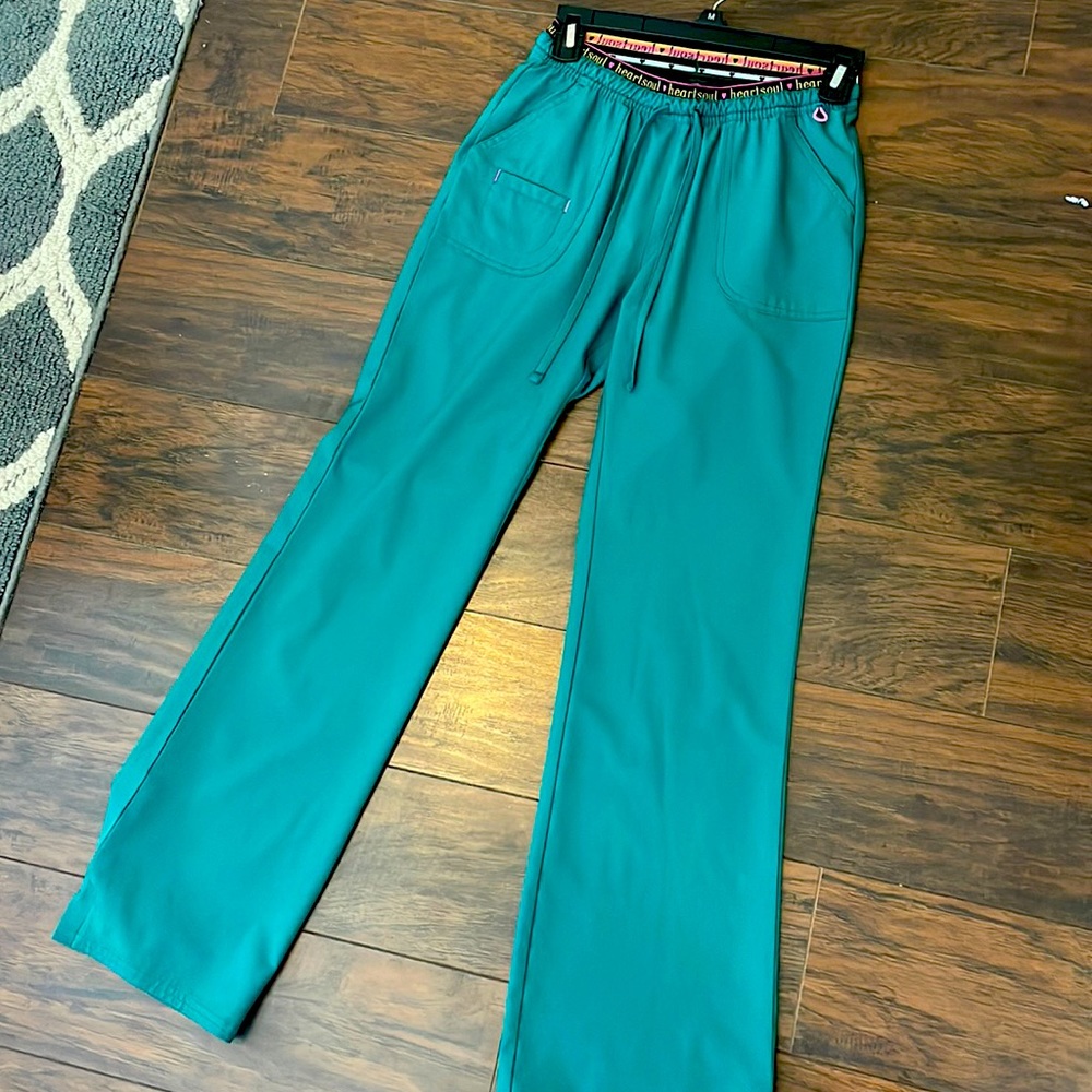 HeartSoul scrub bottoms size XS TALL hunter green